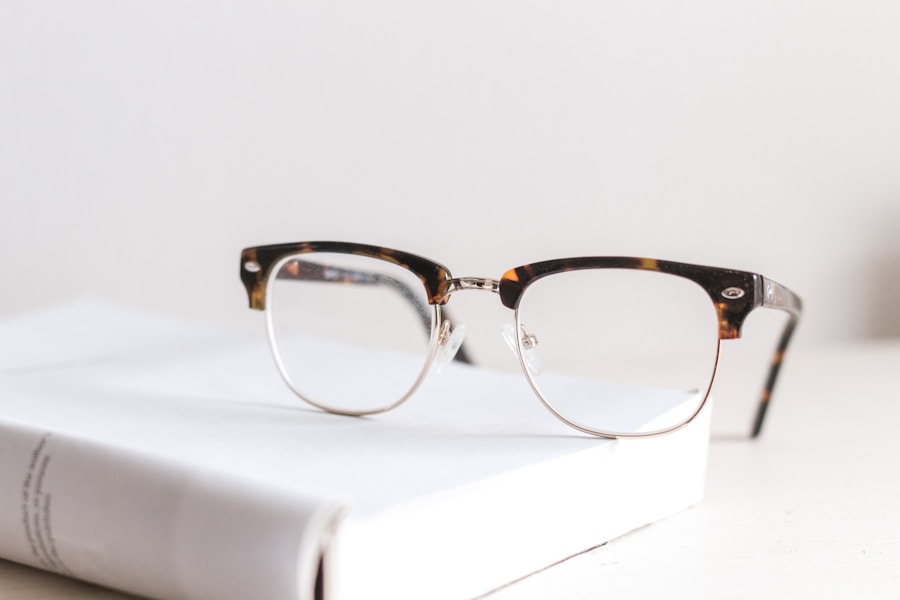 Metal frame glasses